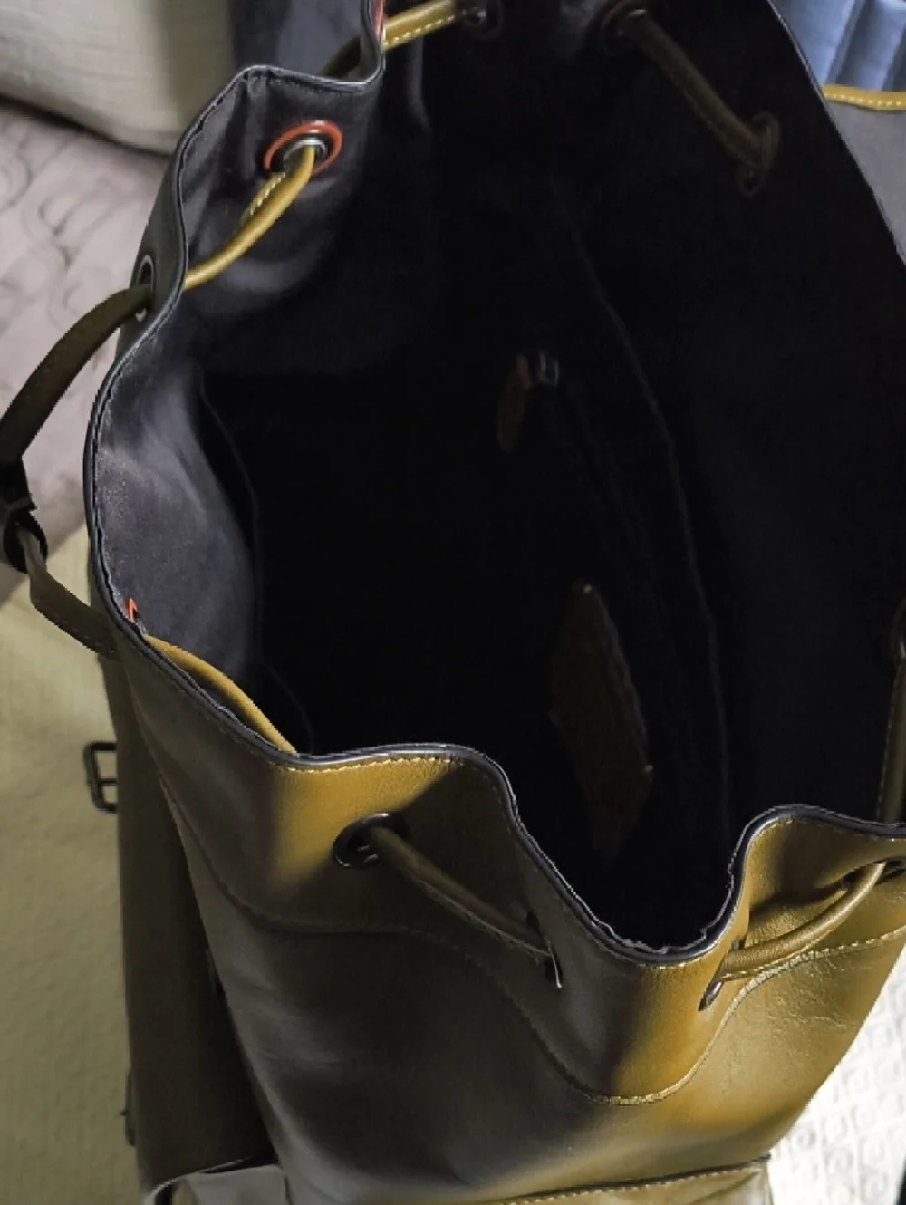Coach Sprint Backpack smooth leather/Gunmetal/Green